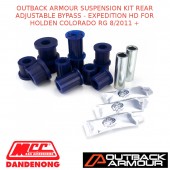OUTBACK ARMOUR SUSP KIT REAR ADJ BYPASS EXPD HD FITS HOLDEN COLORADO RG 8/11+
